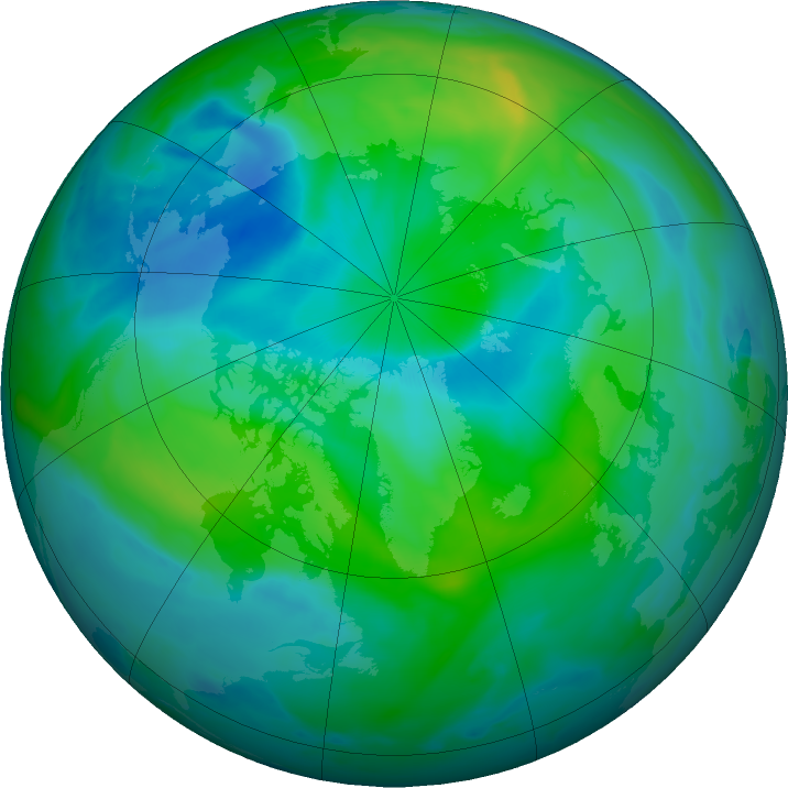 Arctic ozone map for 14 September 2018